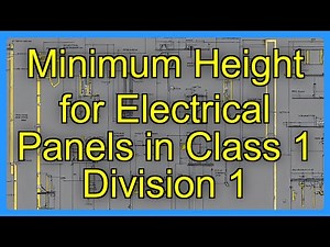 Minimum Height for Electrical Panels in Class 1 Division 1
