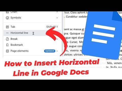 How to Insert Horizontal Line in Google Docs (Divider)