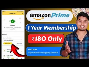 Amazon Prime 1 Year Subscription at 180 Only | Amazon Prime Membership Offer 2025