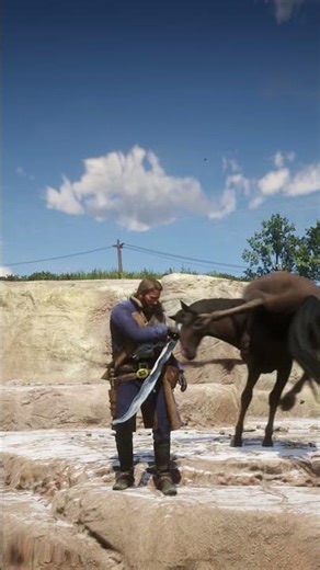 E.17 crazy simulated stunning survival skill RDR2 #shorts #viral