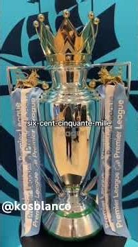The different football trophies #football
