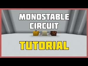 Minecraft 1.18 Monostable Circuit Tutorial