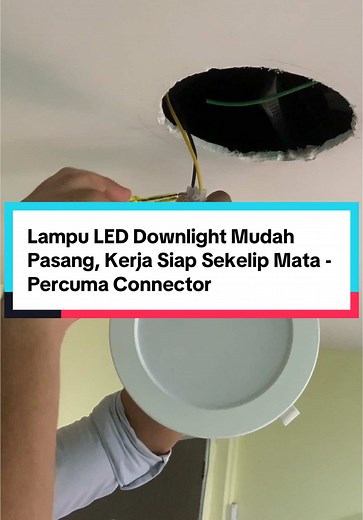 🎥 Pasang Lampu LED Downlight Dengan Mudah! Dapatkan lampu LED downlight berkualiti tinggi percuma connector PVC wayar! ✅ Tak perlu bersusah payah lagi, hanya tekan dan sambungkan wayar. Kerja jadi cepat, mudah, dan kemas! 💡 📌 Teknologi moden untuk rumah anda 🔧 Pemasangan lebih pantas & selamat 💰 Jimat masa dan kos 📲 Jangan tunggu lagi, order sekarang! #TukangMart #ServisProfessional #hardware #viral #LEDDownlight #MudahDanCepat #DIYRumah #TipsElektrik #RumahModen #BarangElektrik #LampuLED 