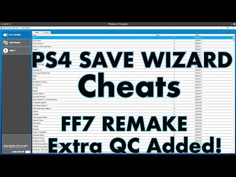 Final Fantasy 7 Remake - Max Items, Max Exp, Max AP Cheats & More - PS4 Save Wizard💥