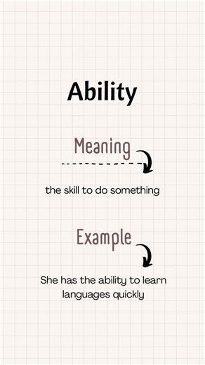 Understanding the Meaning of Ability in English