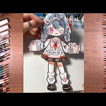 HOW TO MAKE PAPER DOLLs GACHA LIFE #9| DIY | Draw so easy Anime