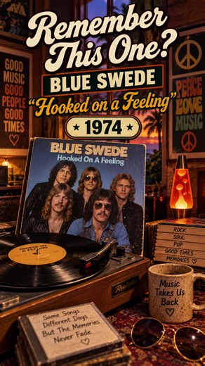 🎶 Remember this one? “Hooked on a Feeling” by Blue Swede takes us back to 1974. 📻 That unforgettable “Ooga-Chaka” opening is hard to forget — but did you know Blue Swede wasn’t the first to record the song? More than 50 years later, a few seconds is all it takes to bring those memories rushing back. ❤️ Where were YOU in 1974? What were you doing, and who were you with when songs like this were on the radio? Tell me your memory in the comments. 👇❤️ #RememberThisOne #HookedOnAFeeling #BlueSwede