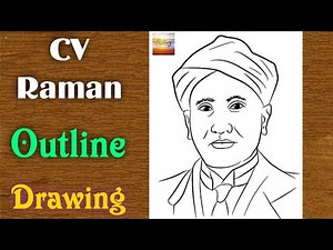 National Science day 2022 / How to draw national science day drawing / CV Raman drawing step by step