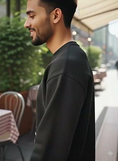 Black Graphic Sweatshirt | Front Artwork + Plain Back | Premium Streetwear