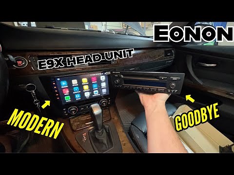 Eonon upgrade for BMW E90 - E90A12S unbox and install - 328i modernize head unit stereo system