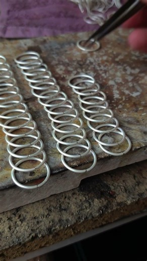 Forging Bracelets - preparing the silver Fox