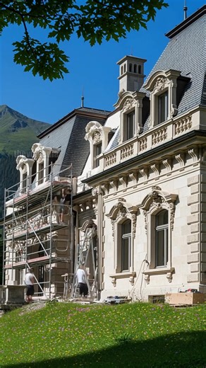 1.1K views | Opulent French Rococo Mansion in the Swiss Alps! #dreamhouse #luxury #architecture | Vu Designs | Facebook