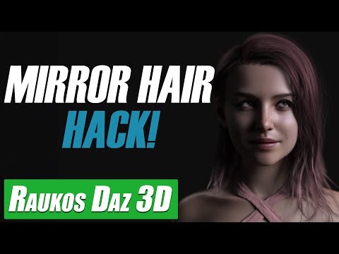 Quick Trick To Flip and Mirror Hair In This Daz 3D Tutorial