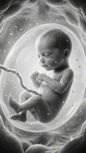 High Contrast Womb Sounds🌙 & Mother's Heartbeat for Baby Sleep and Sensory Development💗