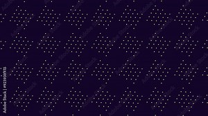 An image featuring a grid pattern of small white dots on a dark blue background. The repetitive arrangement creates a visually appealing and organized design