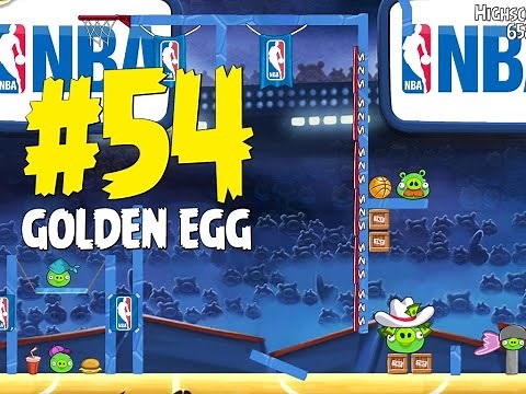 Angry Birds Seasons Ham Dunk Golden Egg #54 Walkthrough