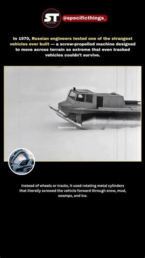 This 1970s Soviet Vehicle Could Drive Where TANKS Failed . #historicalinventions #facts #technology