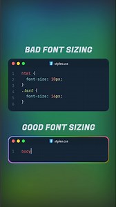 "Pixel perfect isn't always best! 📏 See why using `rem` and `em` for font sizing makes your designs truly responsive and accessible. 💡 What's your go-to? 👇 #CSS #WebDev #Frontend #CodingTips" | Coding Play