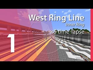 Minecraft Metro Time-lapse Ride | Nazca Railway: Line 1 Inner Ring