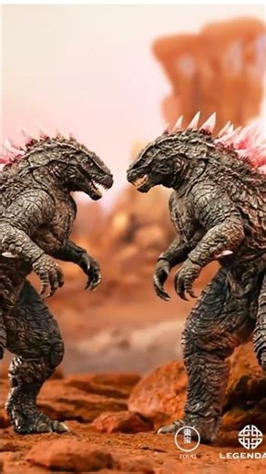 Godzilla versus Godzilla evolved clone