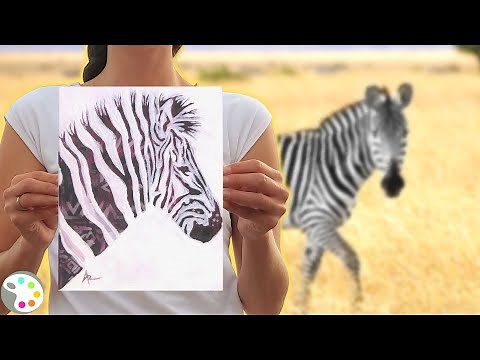 Zebra Painting / Acrylic Painting Tutorial