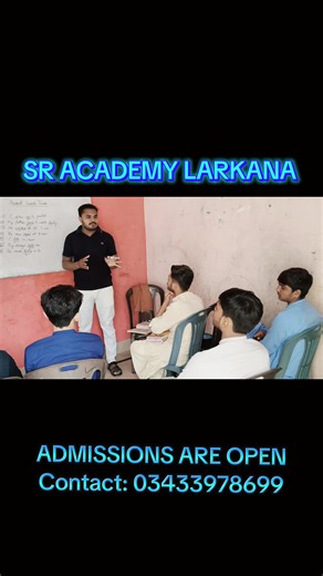Admissions are open at SR Academy Larkana in following subjects English Mathematics Chemistry physics Computer Science