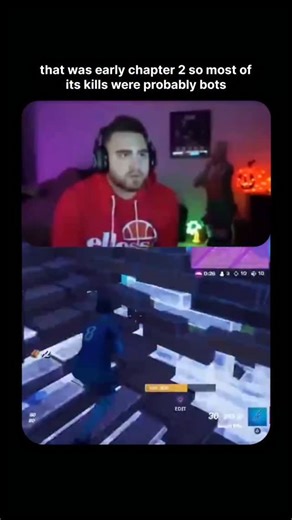 GLOBAL COMMUNITY | The reel shows a streamer watching old Fortnite gameplay while on camera, silently reacting as complex builds and fast-paced mechanics play... | Instagram