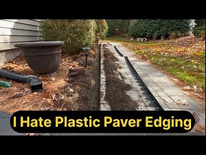 Replacing PAVER EDGE RESTRAINT that Heaved Up!