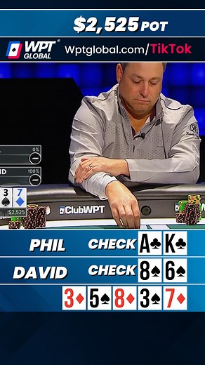 With a $2,500 pot, it's all about the spades! #worldpokertour #poker #wynnlasvegas #texasholdem #pokeronline #pokerlifestyle #onlinepoker #wptleague #learnwpt #spades | World Poker Tour (WPT)