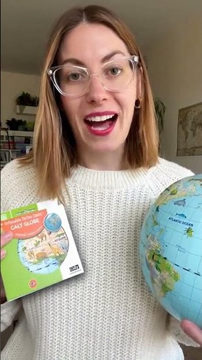 World Animals 12-inch Inflatable Globe