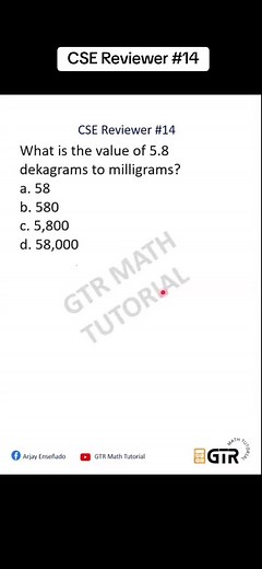 Civil Service Exam Reviewer: Metric System Explained