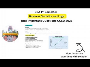 Important Questions of Business Statistics and Logic BBA 1st Semester CCSU #bba #ccsu #exam