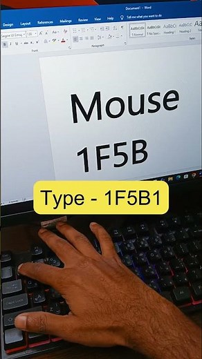 Secret MS Word Symbol🖱️Mouse #msword #shorts