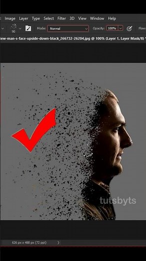 How to make Dispersion Effect in Photoshop | tutsbyts | #shorts