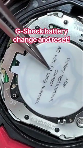 G-Shock watch battery change and reset of the memory! #gshock #battery #reset