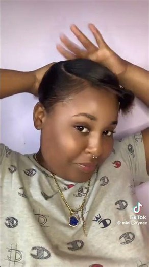 Low bun with a swoop hair tutorial💕.