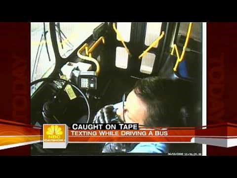 Texting While Driving Caught on Tape (Today Show)