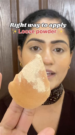 How to apply loose powder ✨ @makeuploverludhaina #shortvideo #shortsvideo #makeuptips #loosepowder