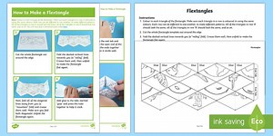 KS2 Space Flextangle Paper Craft