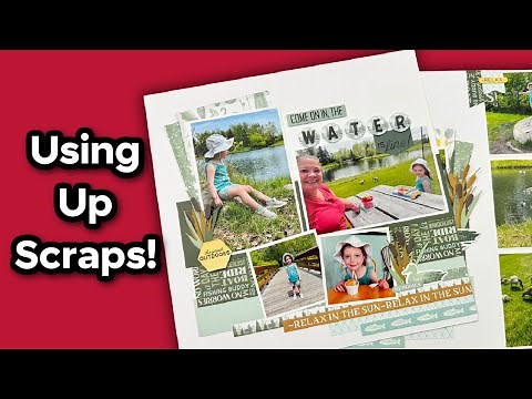 How to Start a Scrapbook Layout Using Scraps