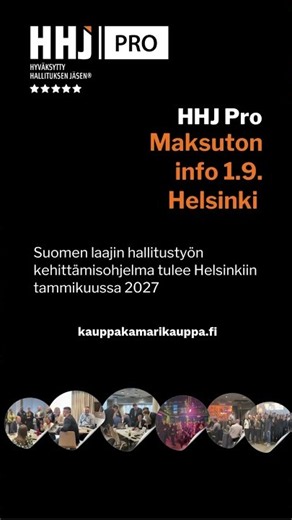 HHJ Pro Info 1.9.2026 Helsinki