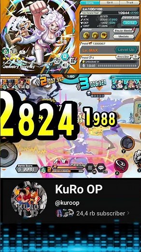 Bonney Nika instan Kill Saturn EX 🔥 ONE PIECE BOUNTY RUSH [ KuRo OP ]