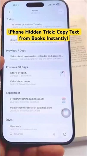 iPhone Hidden Trick: Copy Text from Books Instantly!