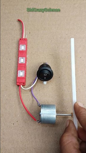 Powering LED Using Rack & Gear | #shorts #dcmotor