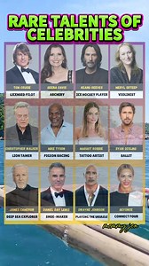Hidden skills, bigger stars — celebs with talents you never knew existed. ✨ Which rare talent would you love to try yourself? 👉 Follow for more surprise talents! #CelebrityTalents #HiddenSkills | Mommy Jen