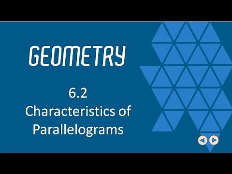 Characteristics of Parallelograms, BJU Press Geometry 4th ed Lesson 6.2--CCCS Flipped Geometry #35