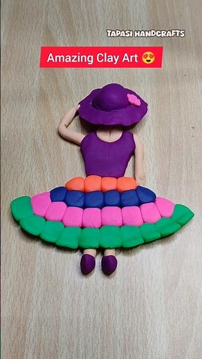Amazing Clay Art 😍 #tapasihandcrafts #shorts
