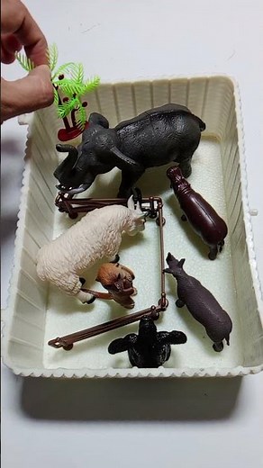 DIY Mini Zoo Toy Setup 🐘 | Relaxing ASMR Tapping (No Music)