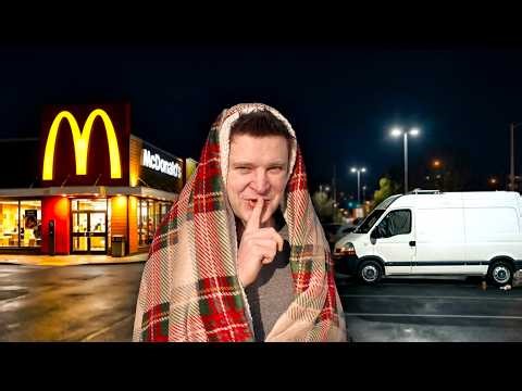 STEALTH CAMPING beim McDonalds! Duschen, Arbeiten, Schlafen!