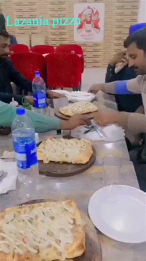 Four Brothers Celebrate Happy Birthday with Pizza